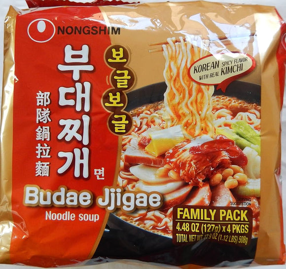 (L)Nongshim Korean Spicy with Real Kimchi/127g*4