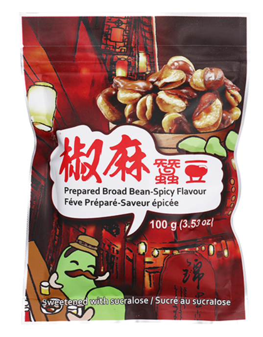 SIX FORTUNE Broad Bean Spicy/100G