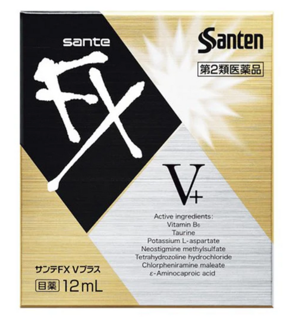 Santen FX V Plus Medicated Cool Eye Drops/12ml