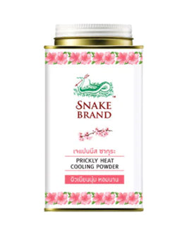 SNAKE BRAND Prickly Heat Cooling Powder (Japanese Sakura)/140ml