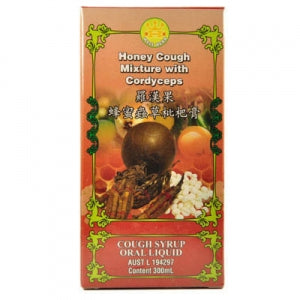 WELL HERB Honey Cough Mixture w Cordyceps/300ml