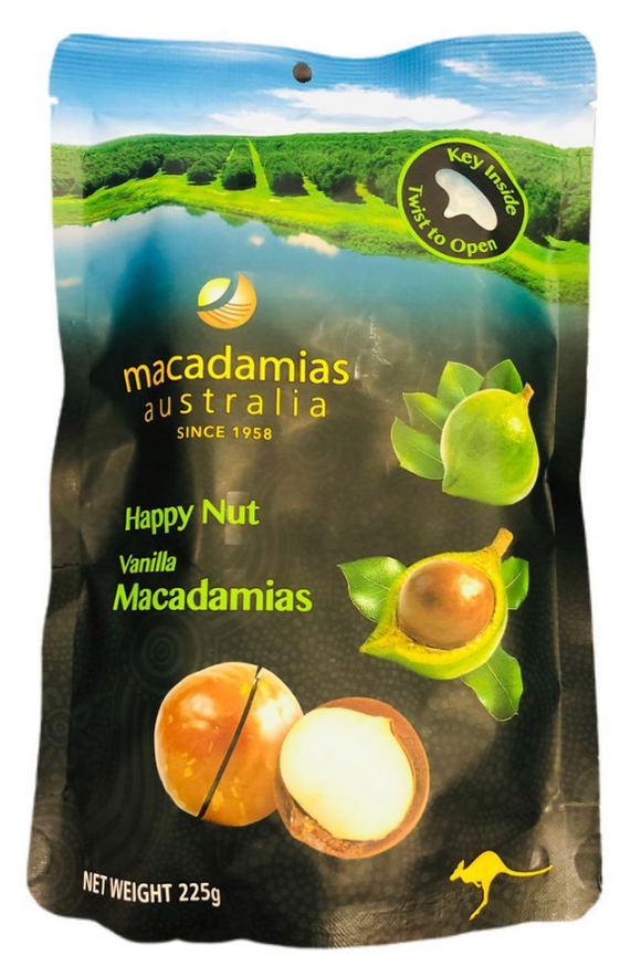 Happy Nut Vanilla Macadamias/225g