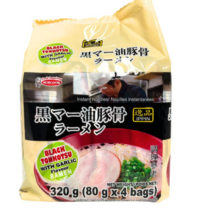 IPPIN Black Tonkotsu with Garlic Ramen/320g