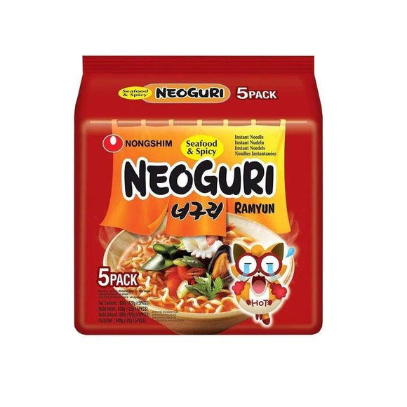 (L)NONGSHIM Neoguri Ramyun(Seafood& Spicy)/120g*5pc