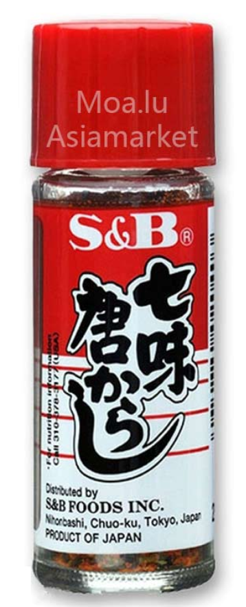 S&B Nanaami Togarashi CHILLI PEPPER/15G