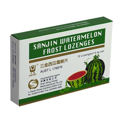 SANJIN Watermelon Frost Lozenges/12tablets