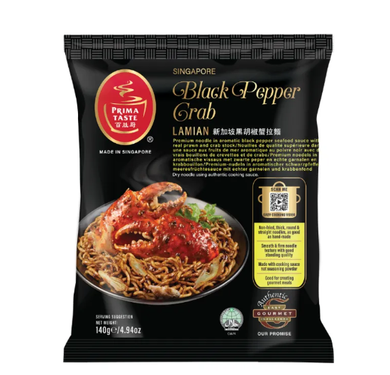 PRIMA Black Pepper Crab Lamian/140g