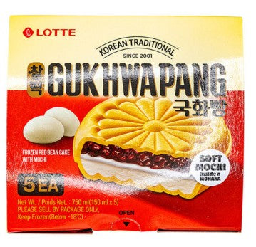 Lotte Ice Cream Red Bean With Mochi/150ML*5