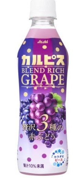 Asahi Calpis Blend Rich Grape Luxurious 3 Types of Red Grapes/430ml
