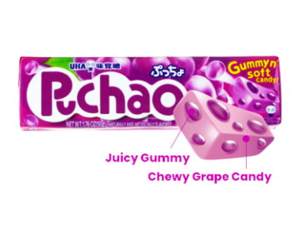 UHA Puchao Grape Soft Candy/50g