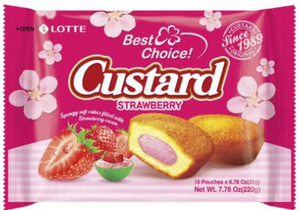 Lotte Custard Strawberry/230g