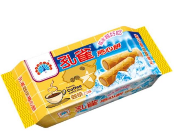 Peacock Coffee Wafer Roll/63g
