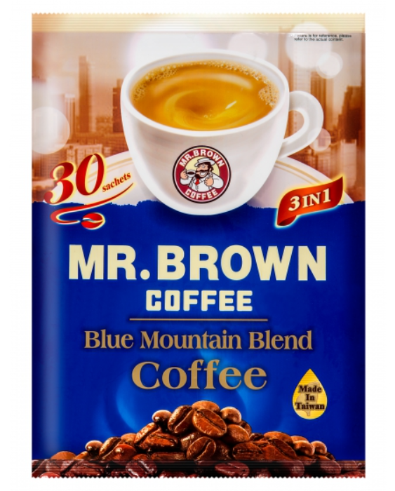 MR Brown Blue Mountain Blend Instant Coffee 3in1 Powder/15g*30