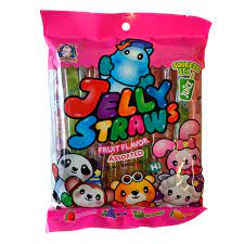 ABC JELLY STRAWS ZOO ASSORTED/400G
