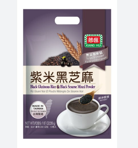XiangHui Black Glutinous Rice & Black Sesame Mixed Powder/280g