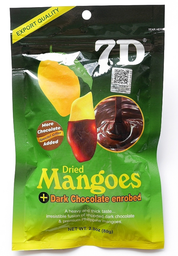 7D Dried Mangoes With Dark Chocolate/80g
