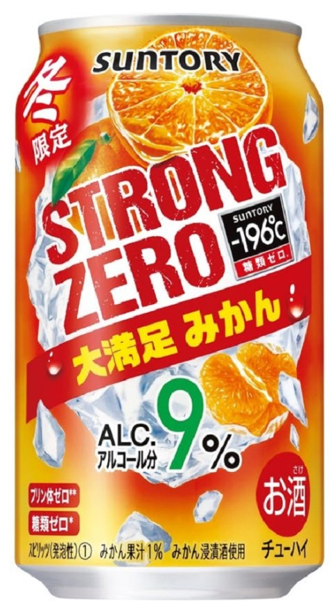 Suntory -196 Strong Zero Mandarin Qrange/350ml