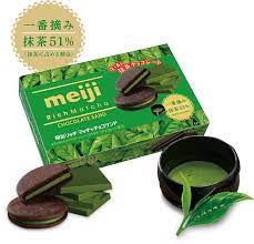 Meji Rich Matcha Chocolate Sandwich Biscuit/99g