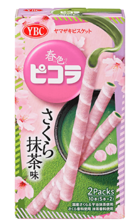 YBC Picola Roll Cookie Sakura & Matcha/58.8g