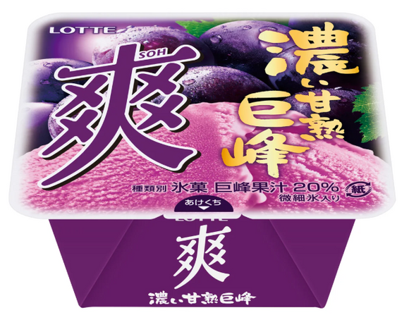 Lotte SOU KYOHO Grape Ice-Cream/185ml