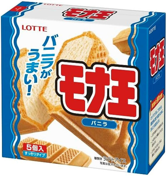 LOTTE Mona-on Multi Vanilla Ice Cream Sandwich/100ml*5