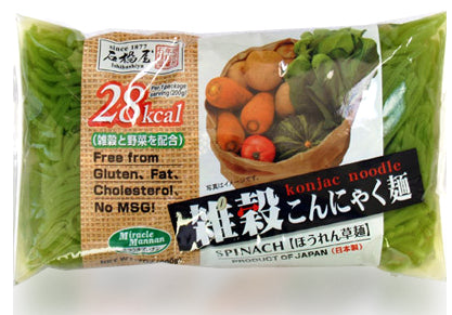 Japanese Konjac Noodle Spinach Flavor/ 200g