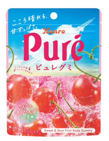 Kanro Pure Gummy Cherry Soda/52g