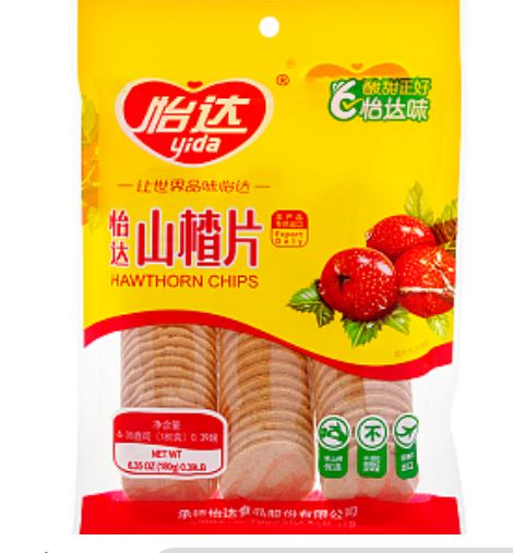 YIDA Hawthorn Chips (Round Slices)/180g