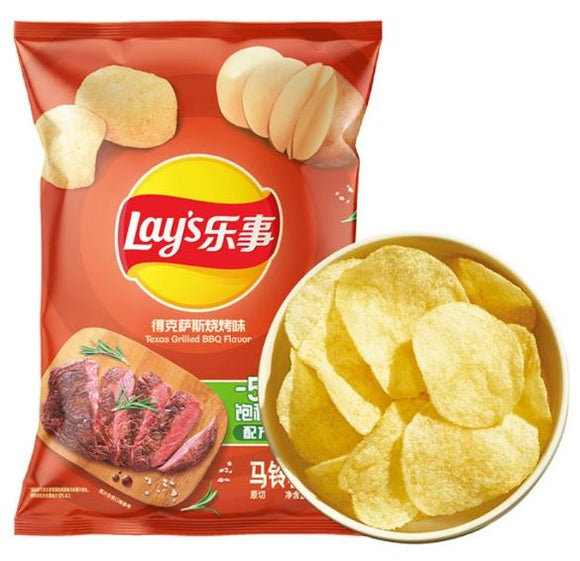 LAYS CHIPS TEXAS GRILLED BBQ FLAVOR/40G