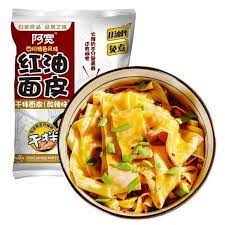 HI A KUAN Broad Noodle Chili Oil Flavor (Hot and Spicy)/115g