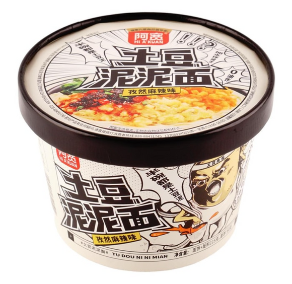 Hi AKuan Mashed Potato with Noodles-Hot Spicy Flavor/105g