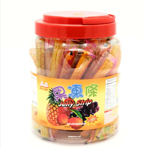 Jin Jin Mixed Jelly Strip Jar/1kg