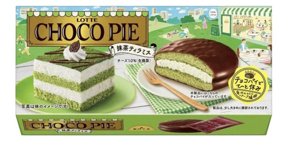 Lotte Choco Pie Matcha Tiramisu 6P/186g