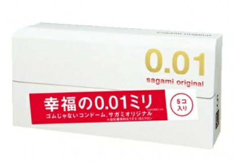 Sagami Condom Original 0.01/ 5 Pieces
