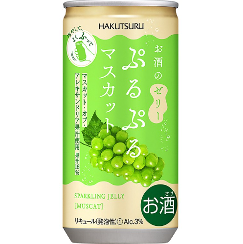(S) HAKUTSURU Purupuru Muscat Sparkling Jelly 3%/190ml