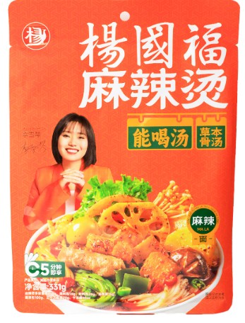 YangGuoFu Spicy Hot Pot Soup Mix with Noodle/331g