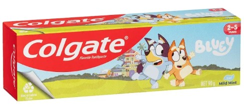 Colgate Bluey Toothpaste 2-5yrs Mild Mint/90g