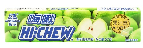 MORINAGA HI CHEW APPLE SOFT CANDY/57G