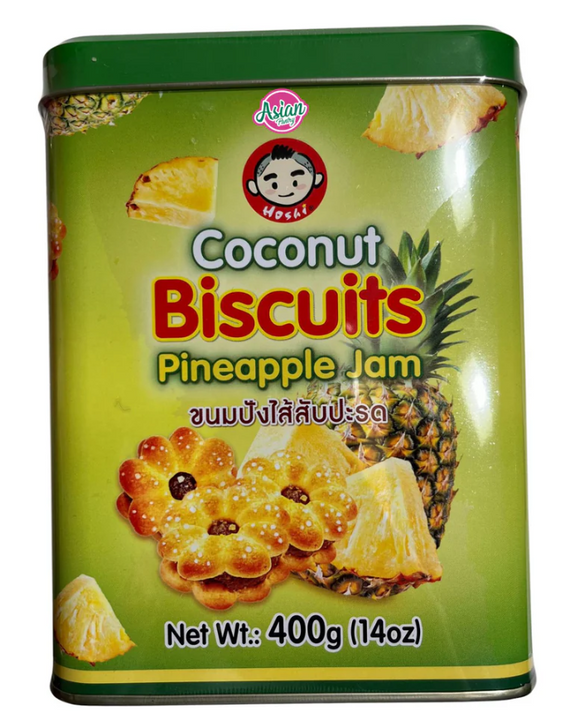Hoshi Coconut Biscuits Pineapple Jam/400g