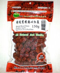 Heng Fai Dried Red Date Ziziphus Jujube With Seed/150g