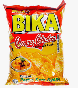 Bika Curry Chicken Flavoured Snacks/70g