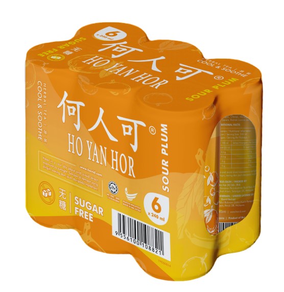 HO YAN HOR Herbal Drink - Sour Plum(Gold)/240ml*6