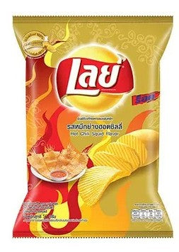 LAYs POTATO CHIPS HOT CHILLI SQUID CHIPS/40g