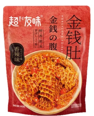 Yo Man Vegetarian Honeycomb Tripes Spicy Flavor/90g
