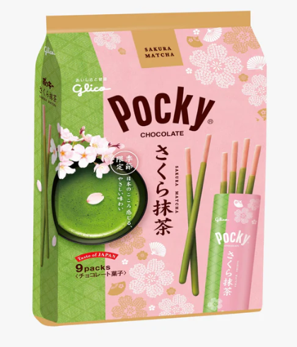 Glico Pocky Sakura Matcha/ 8packs