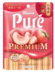 Kanro Pure Premium Peach Gummy/54g