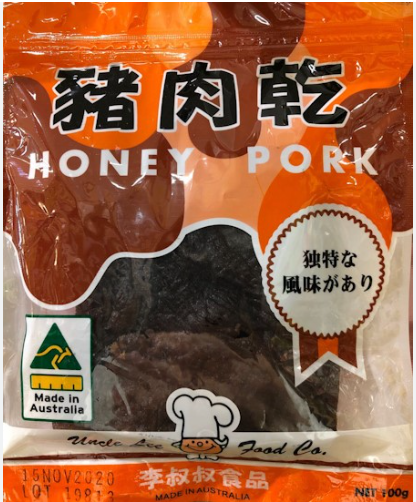 (S) Unlce Lee Honey Pork/100g