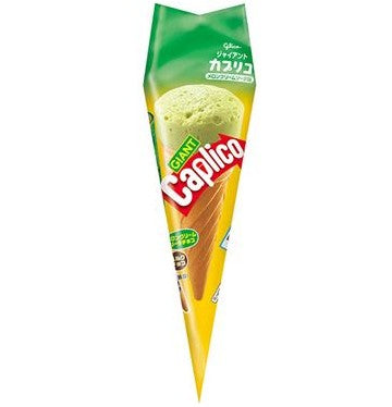 Glico Giant Caplico Melon Cream Soda Cones Snack/34g