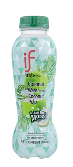 IF 100% Coconut Water with Coconut Pulp/350ml