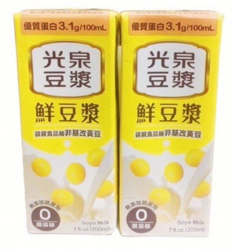 Kuang Chuan Soy Milk/200ml (6 Packs)